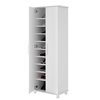 Manhattan Comfort Moble Shoe Closet, 10 Shelves, White 56AMC6